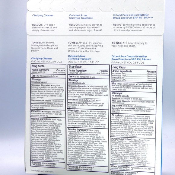MURAD ACNE CONTROL KIT/ GET OVER ZIT - Picture 2 of 4